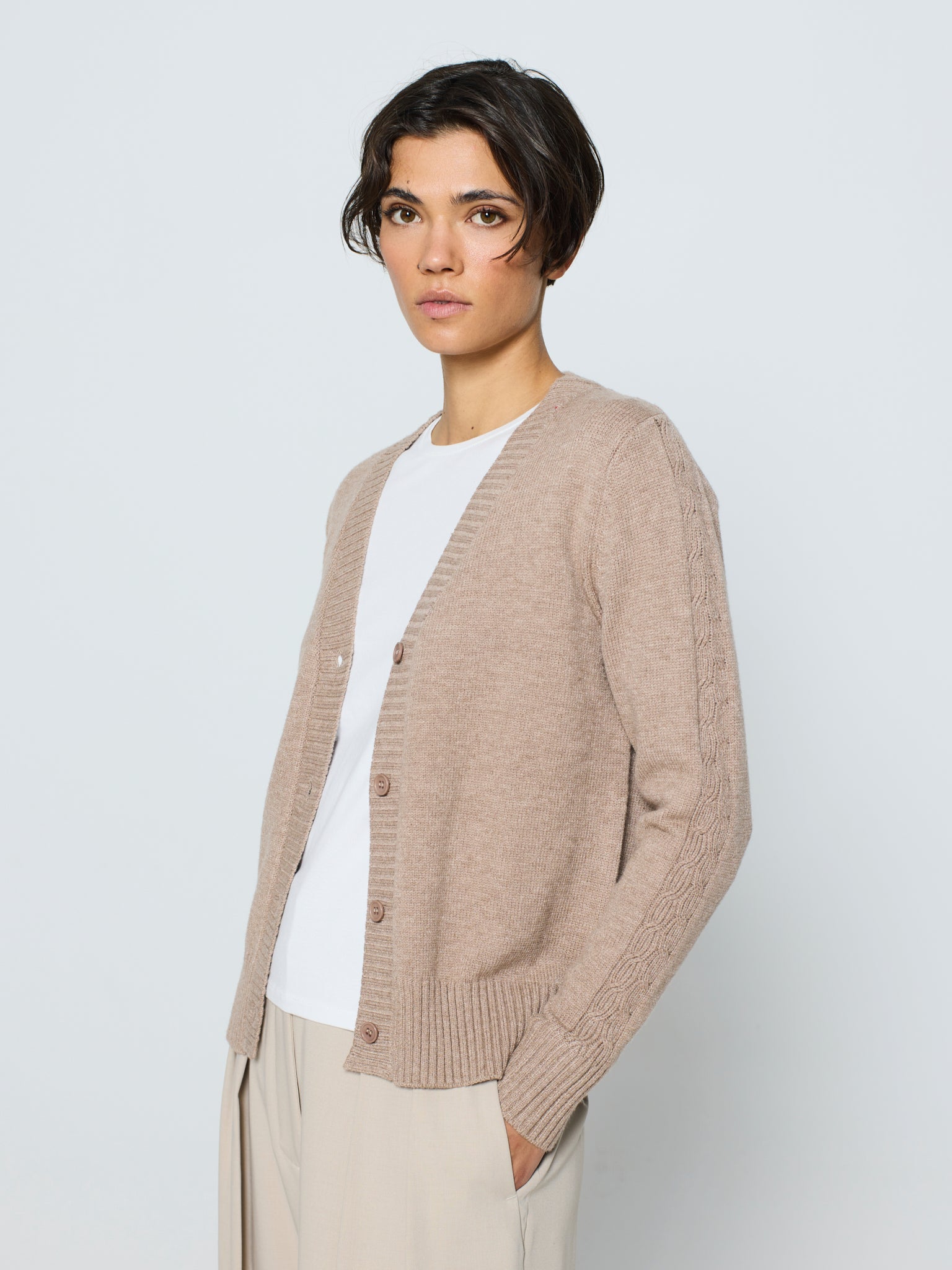 Chaqueta trenzada