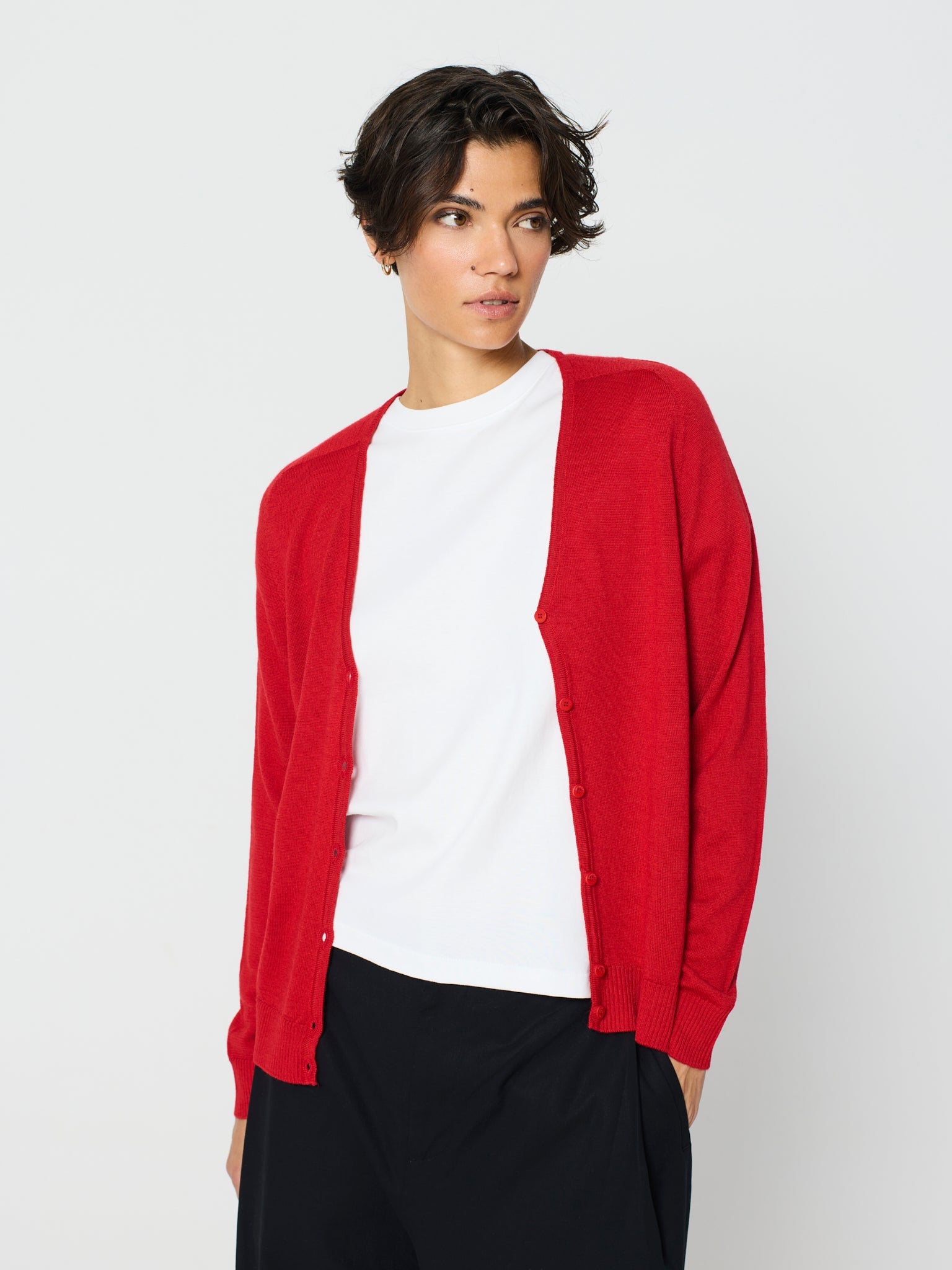 Chaqueta básica cuello pico