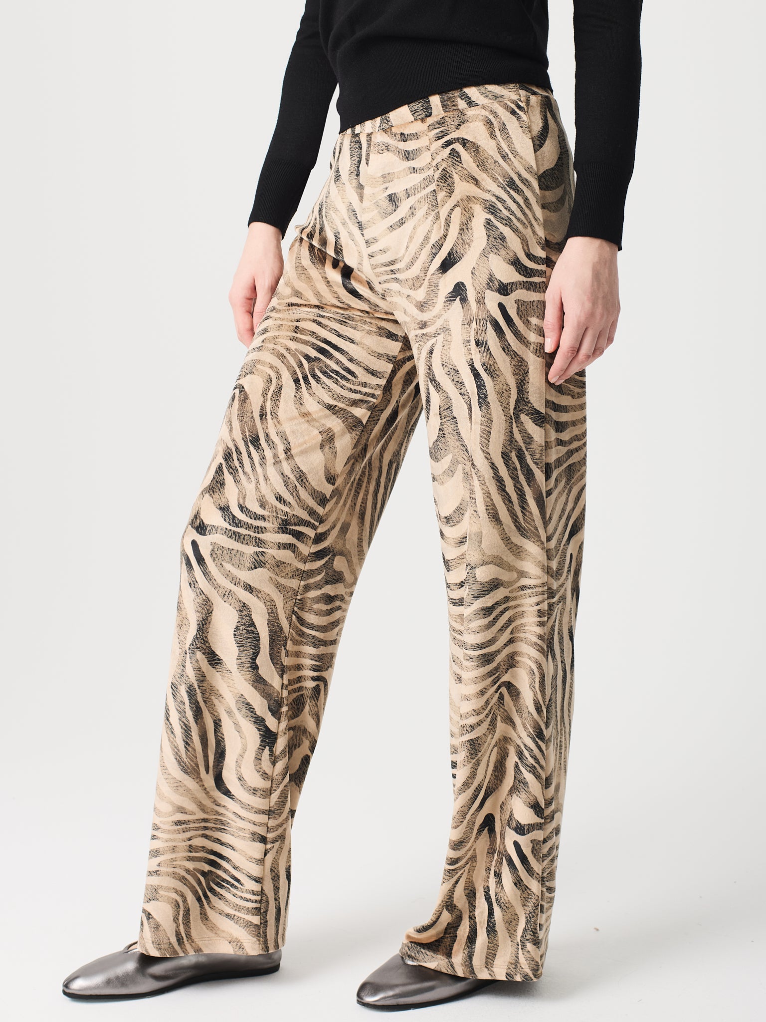 Pantalons de vellut estampat