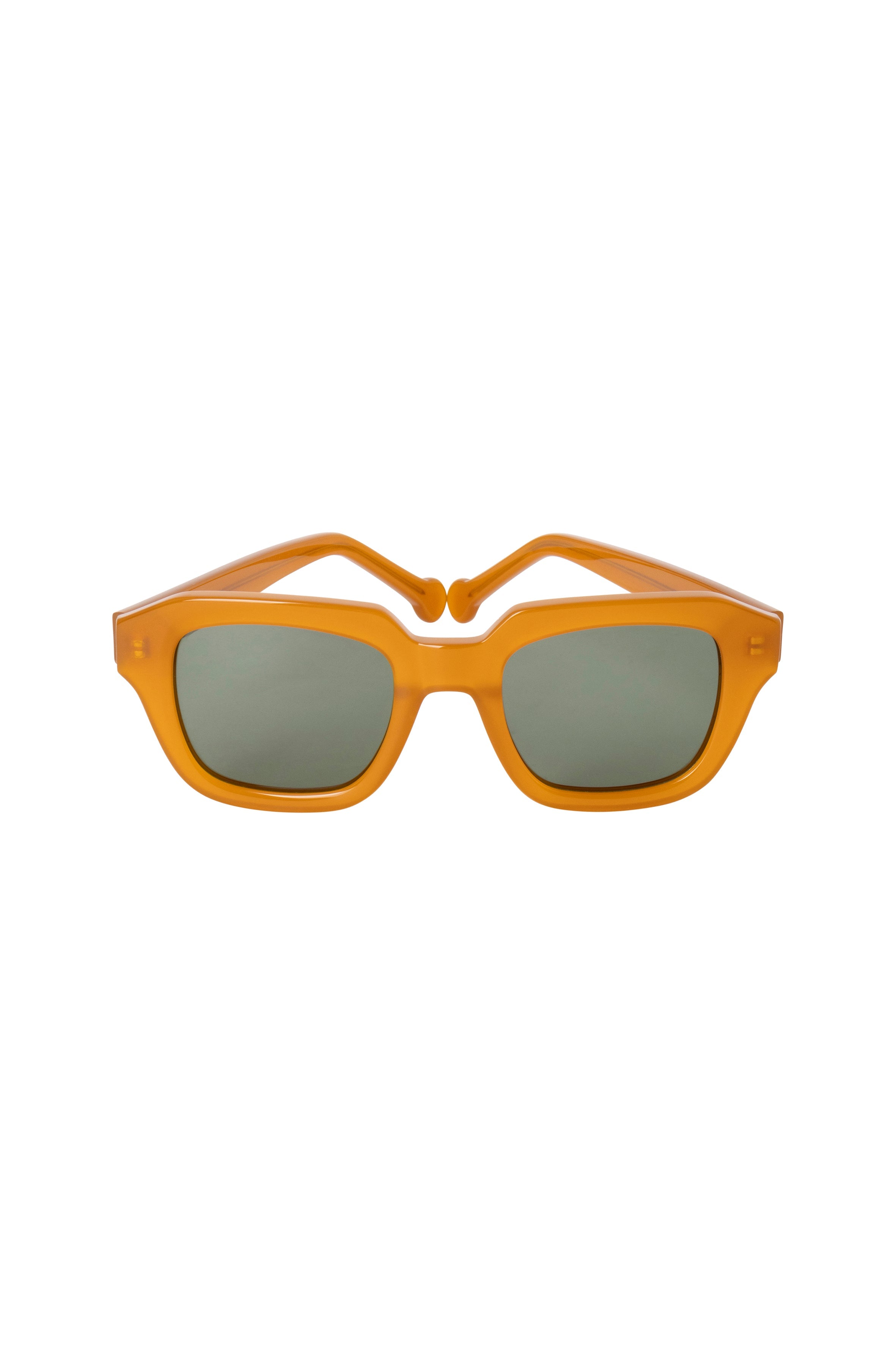 Gafas cuadradas color miel