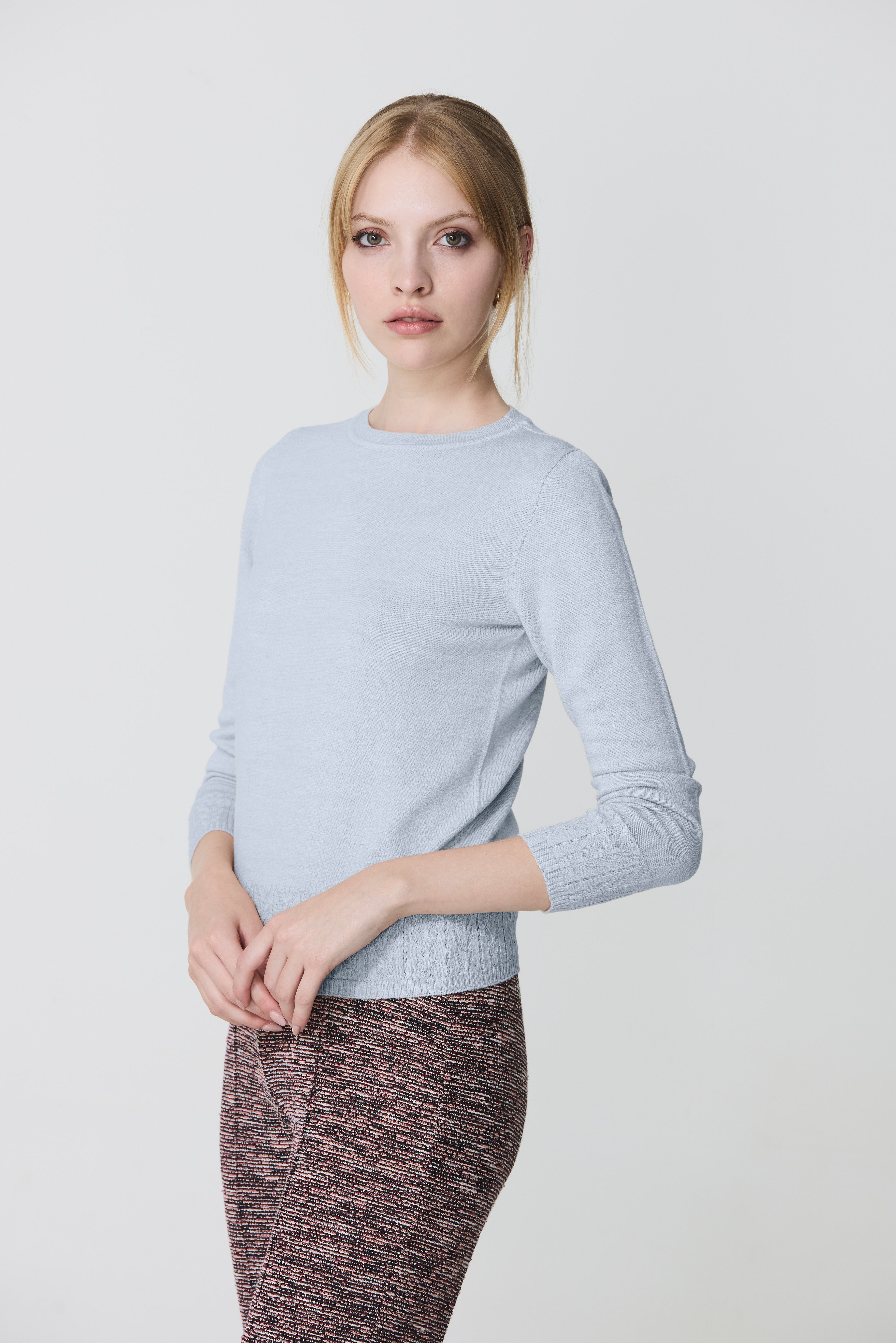 Boat neck sweater