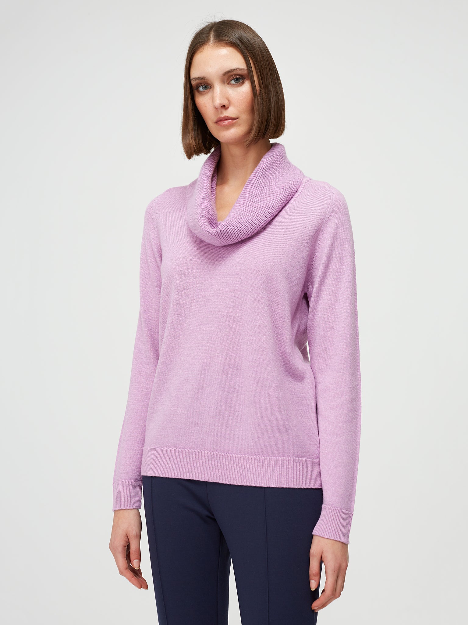 Cowl neck jumper