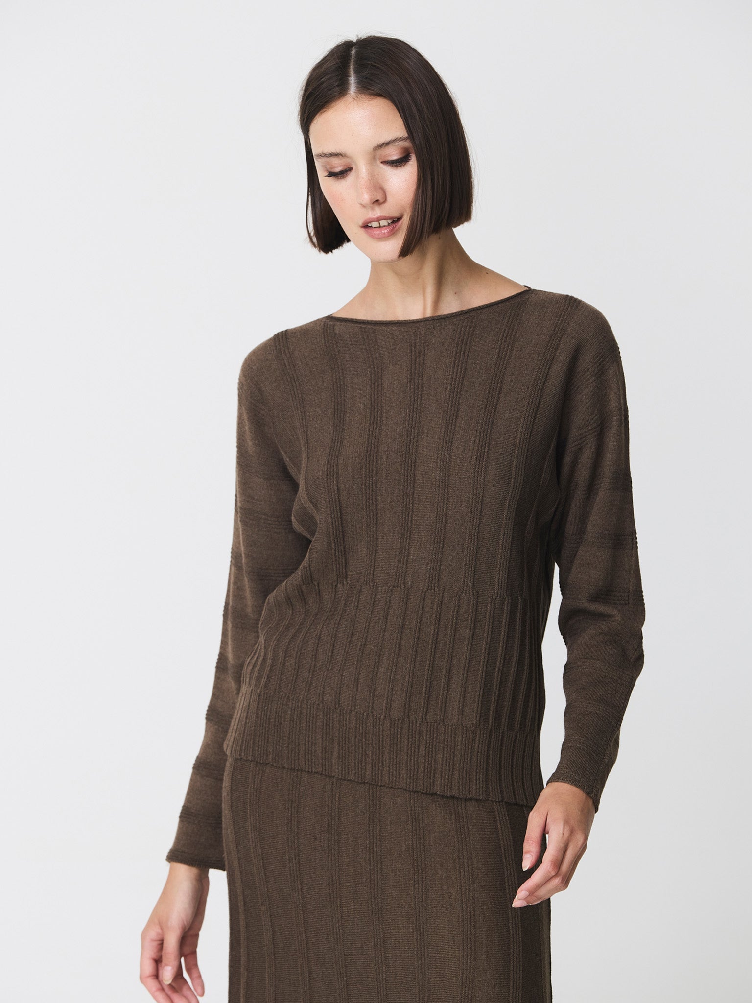 Batwing sleeve sweater