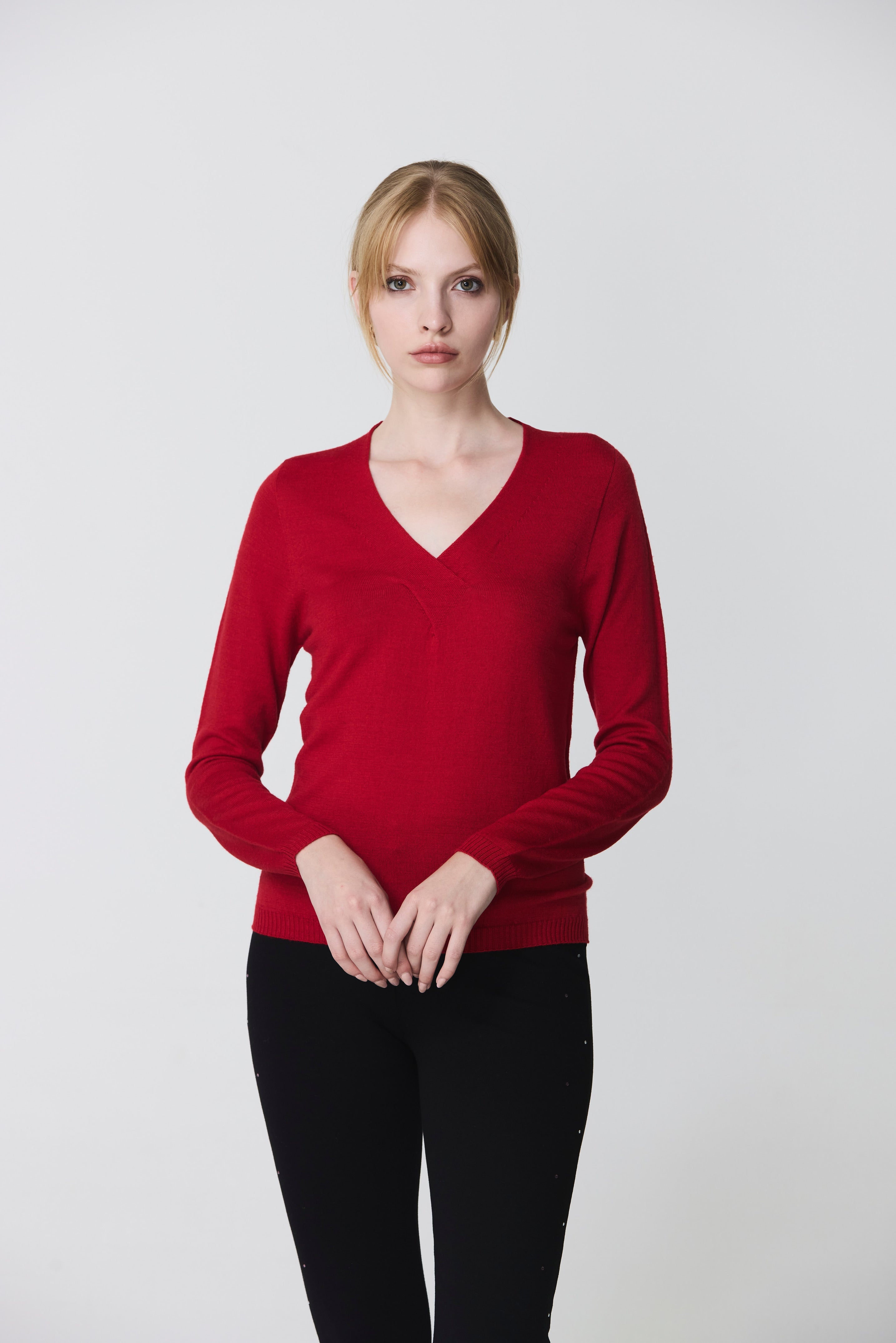 V-neck sweater