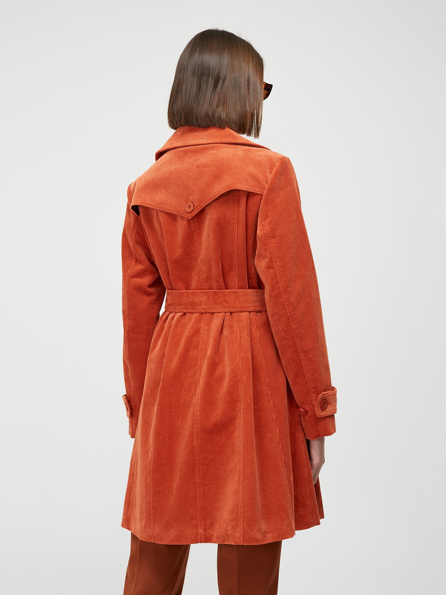 corduroy trench coat