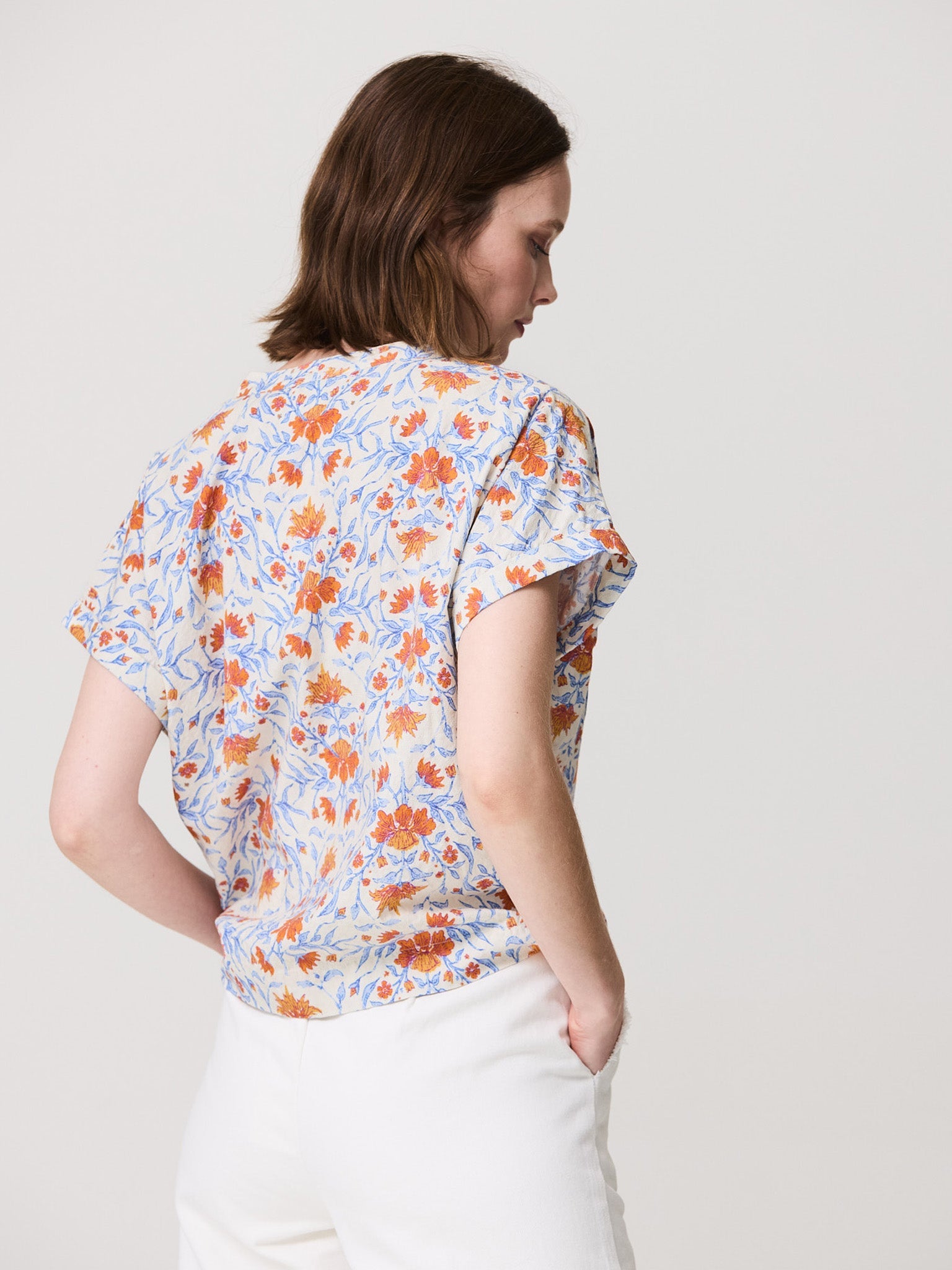 Floral print blouse