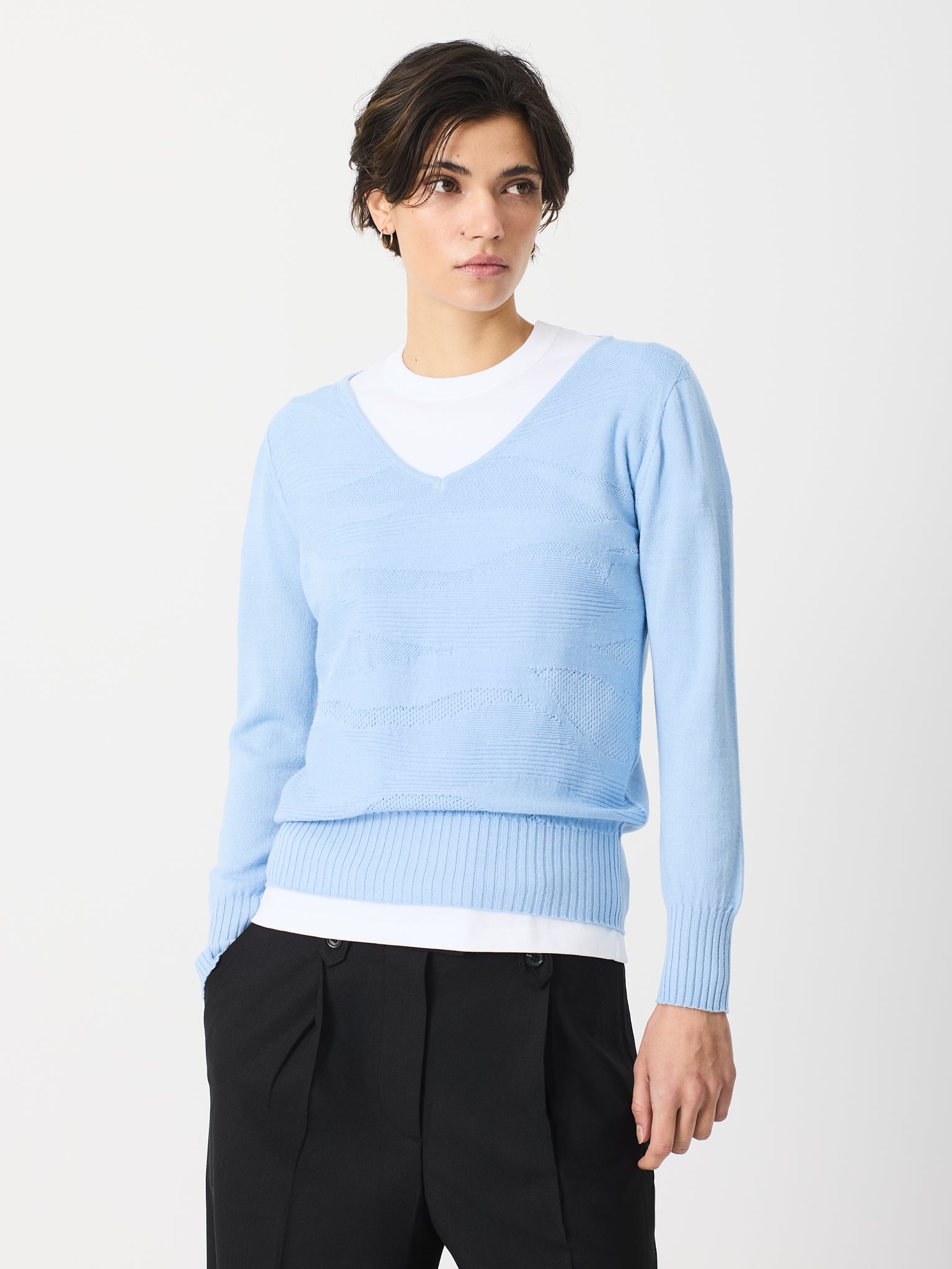 Jersey con textura orgánica delante