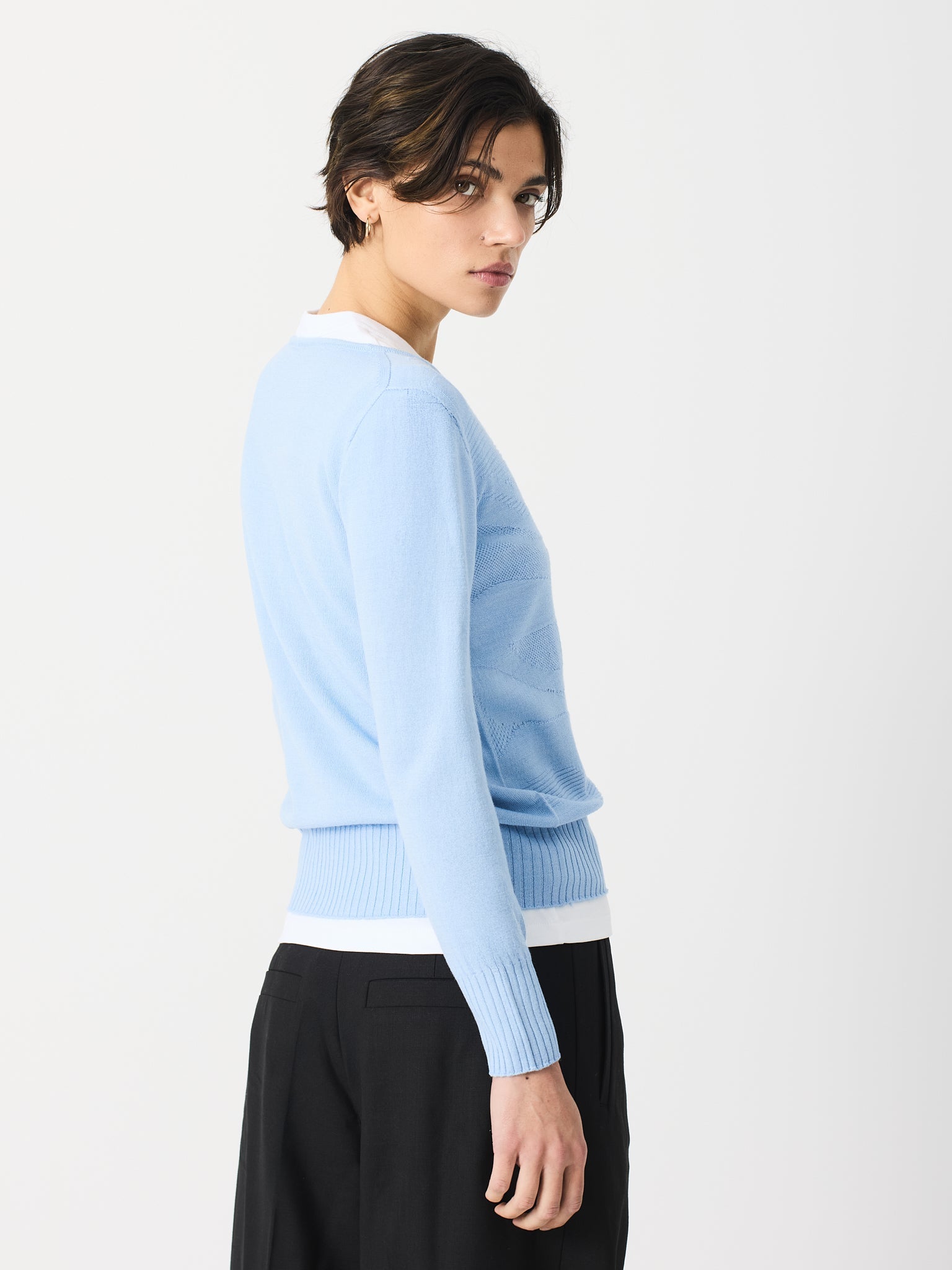 Jersey con textura orgánica delante