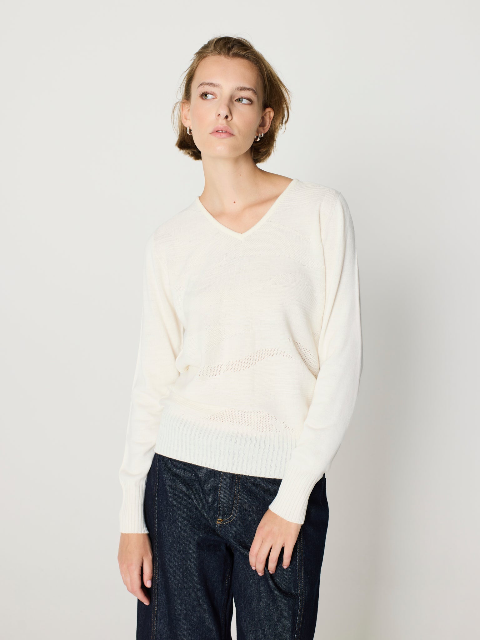 Jersey con textura orgánica delante
