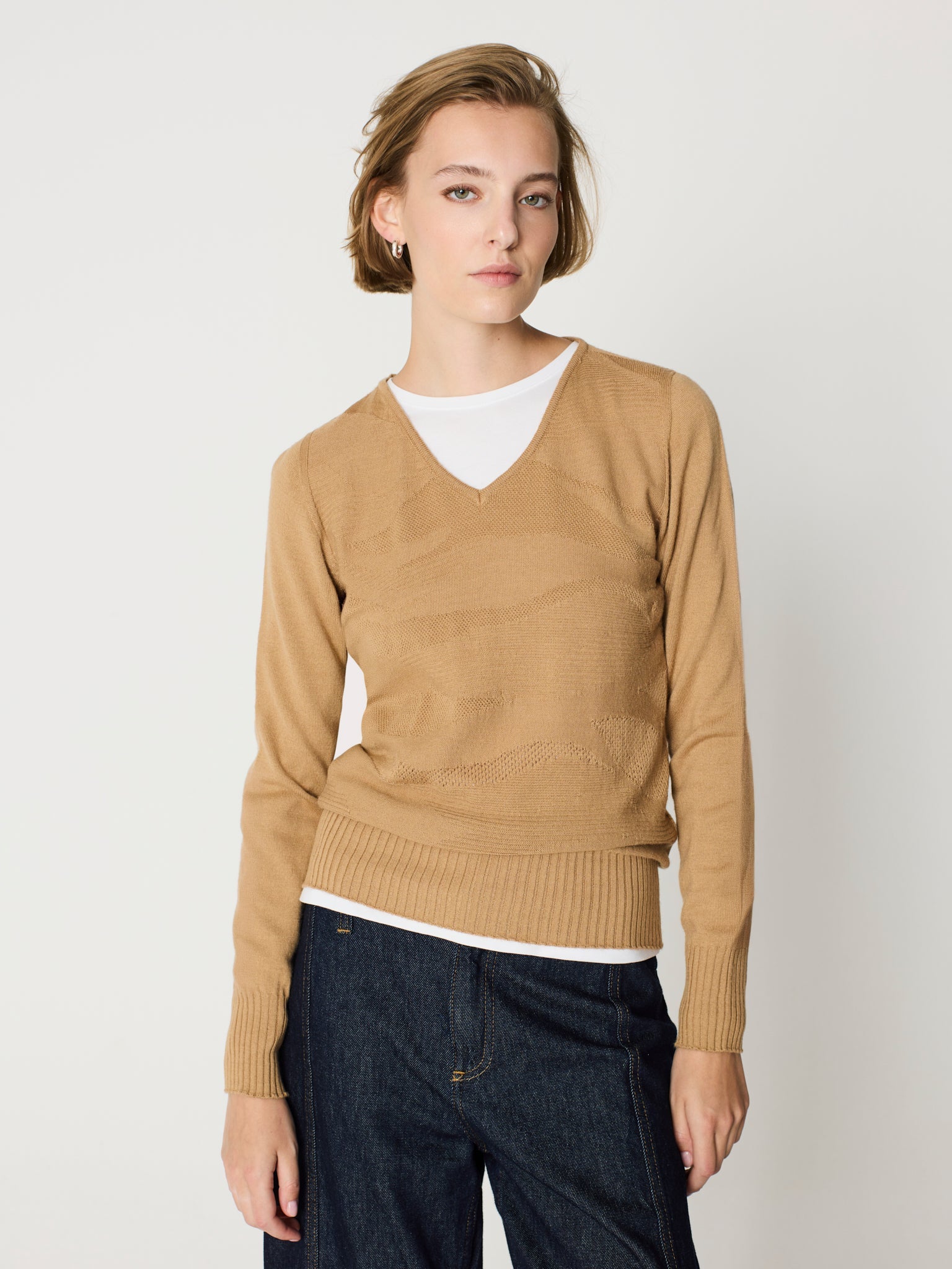 Jersey con textura orgánica delante