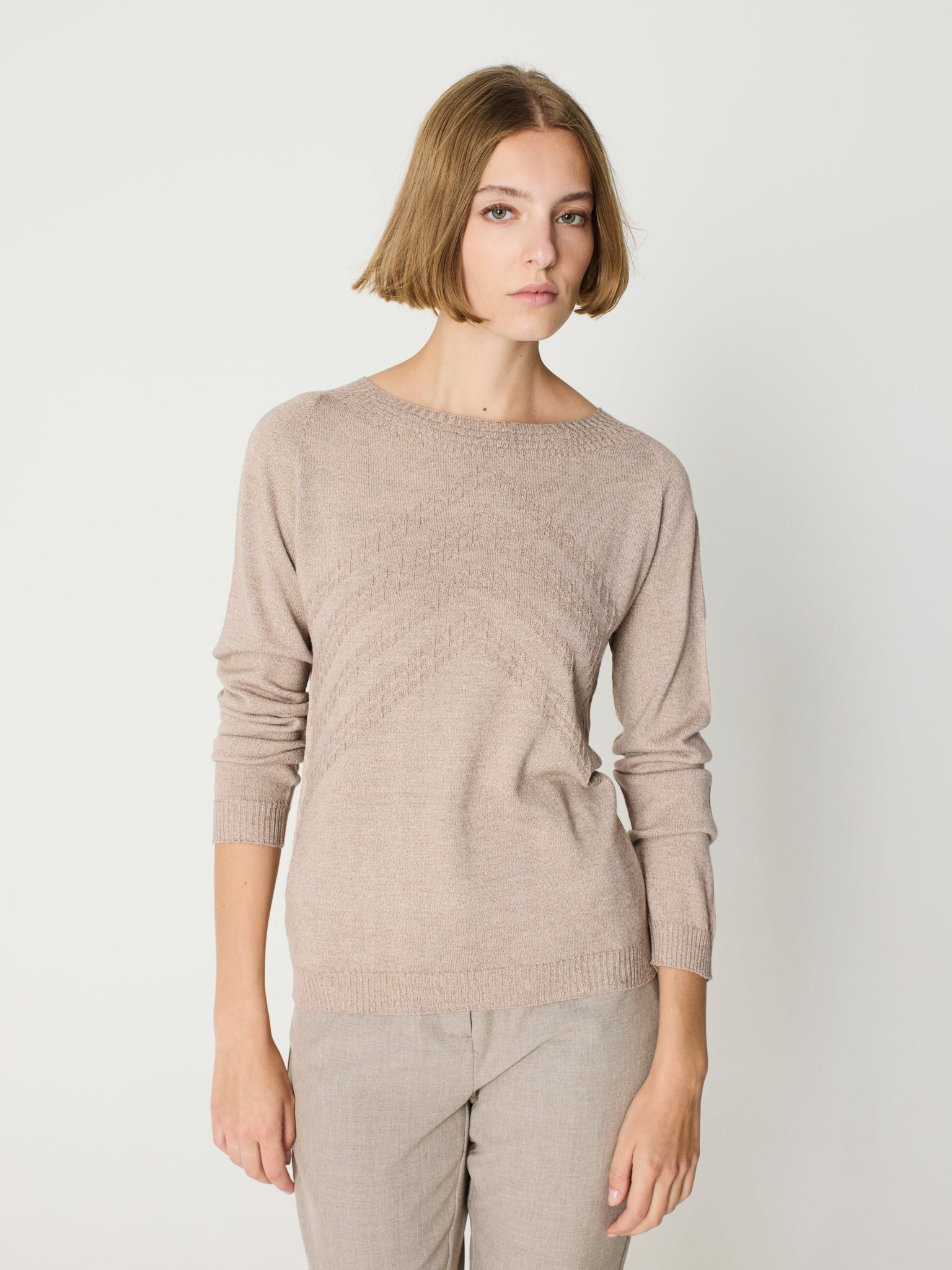 Jersey con detalle en los hombros