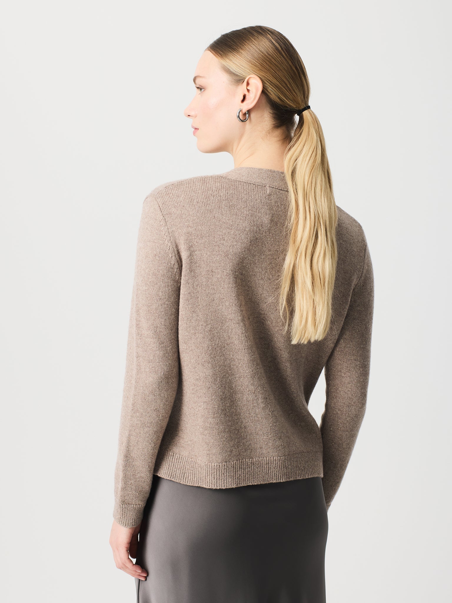 Jaqueta de punt llis i lurex