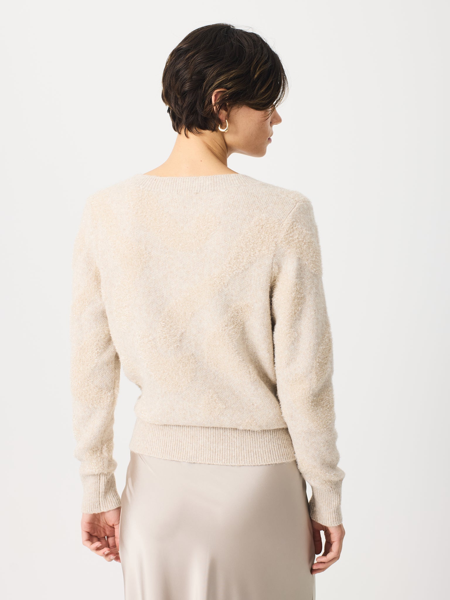 Jaqueta jacquard lurex