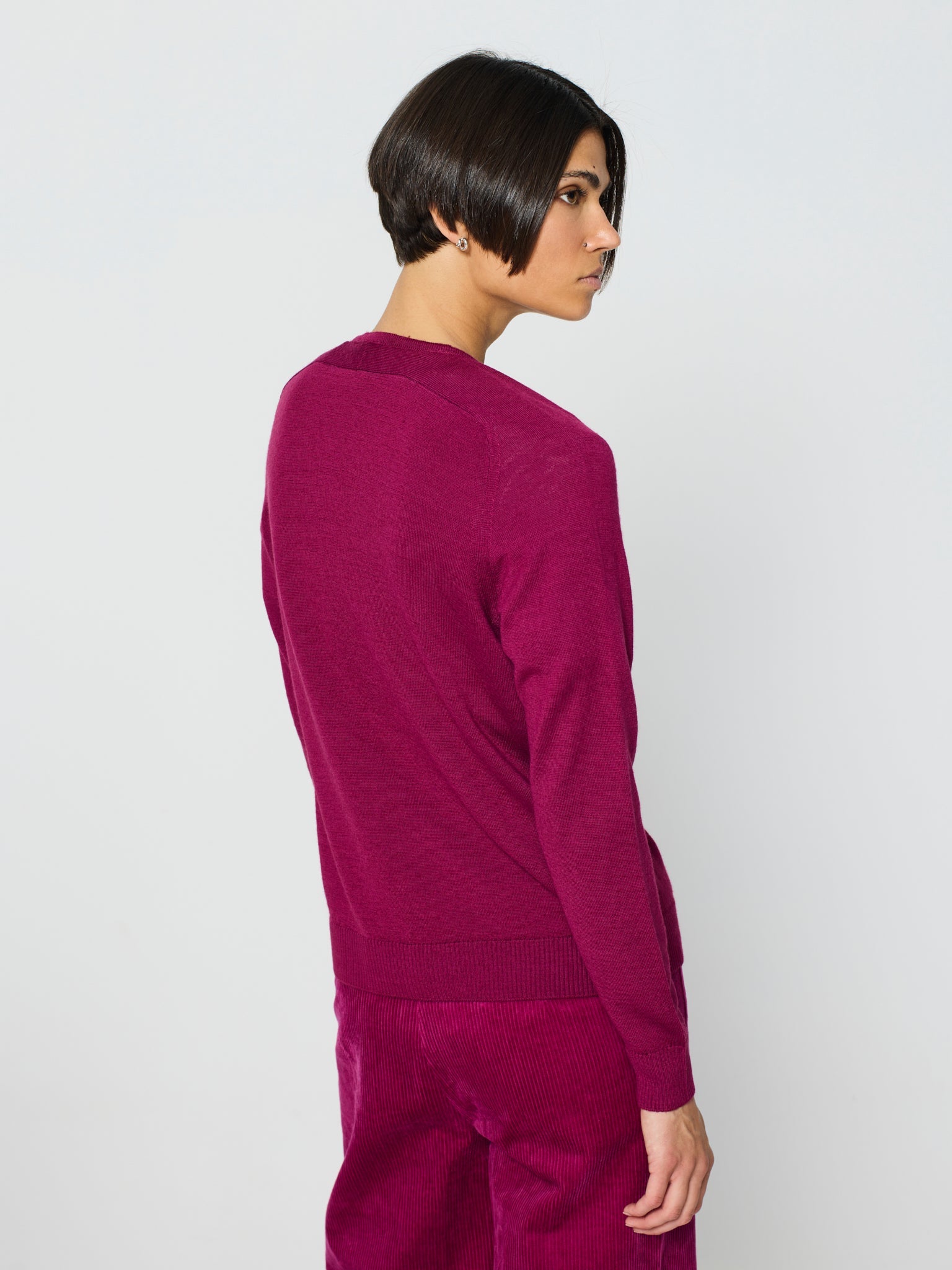 Chaqueta básica cuello pico