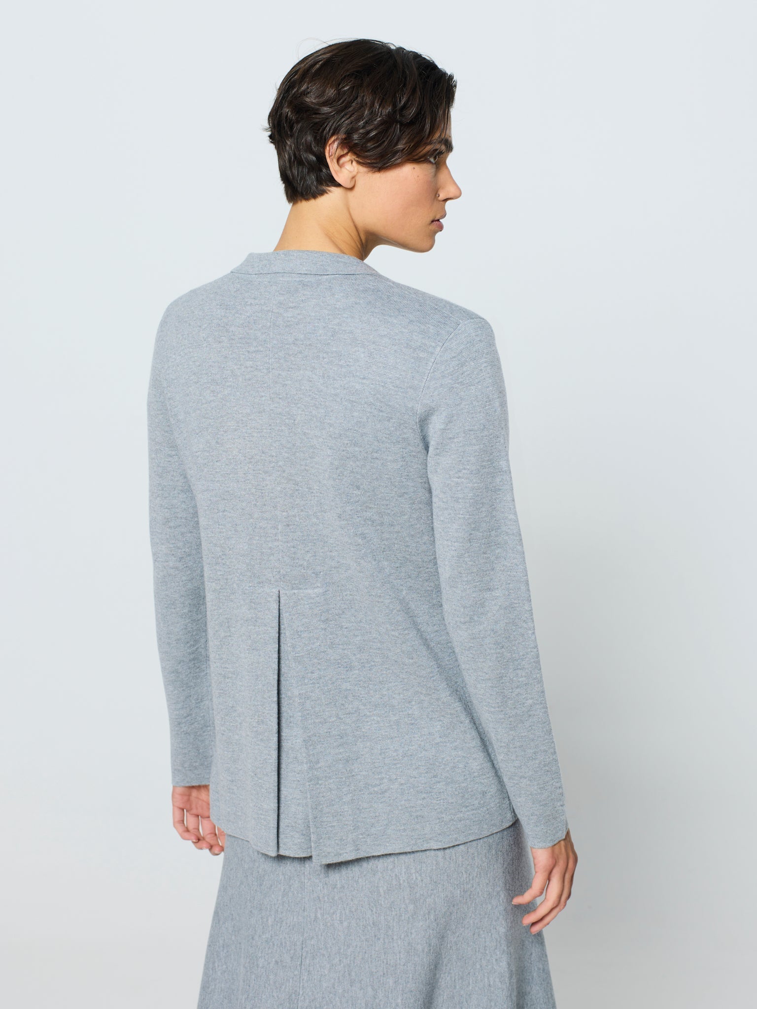 Chaqueta cuello solapa con un botón