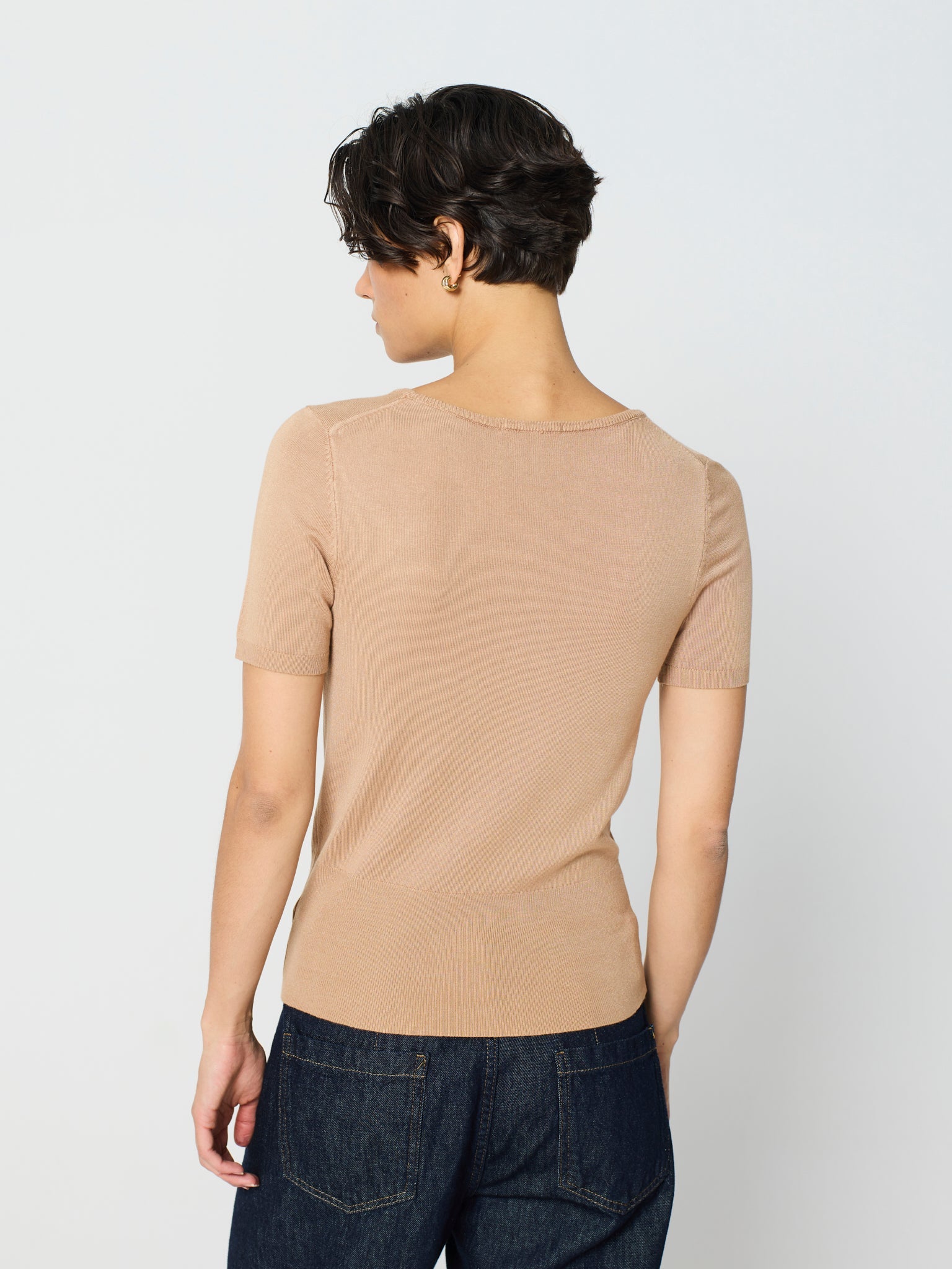 Twinset amb canalé ample als baixos