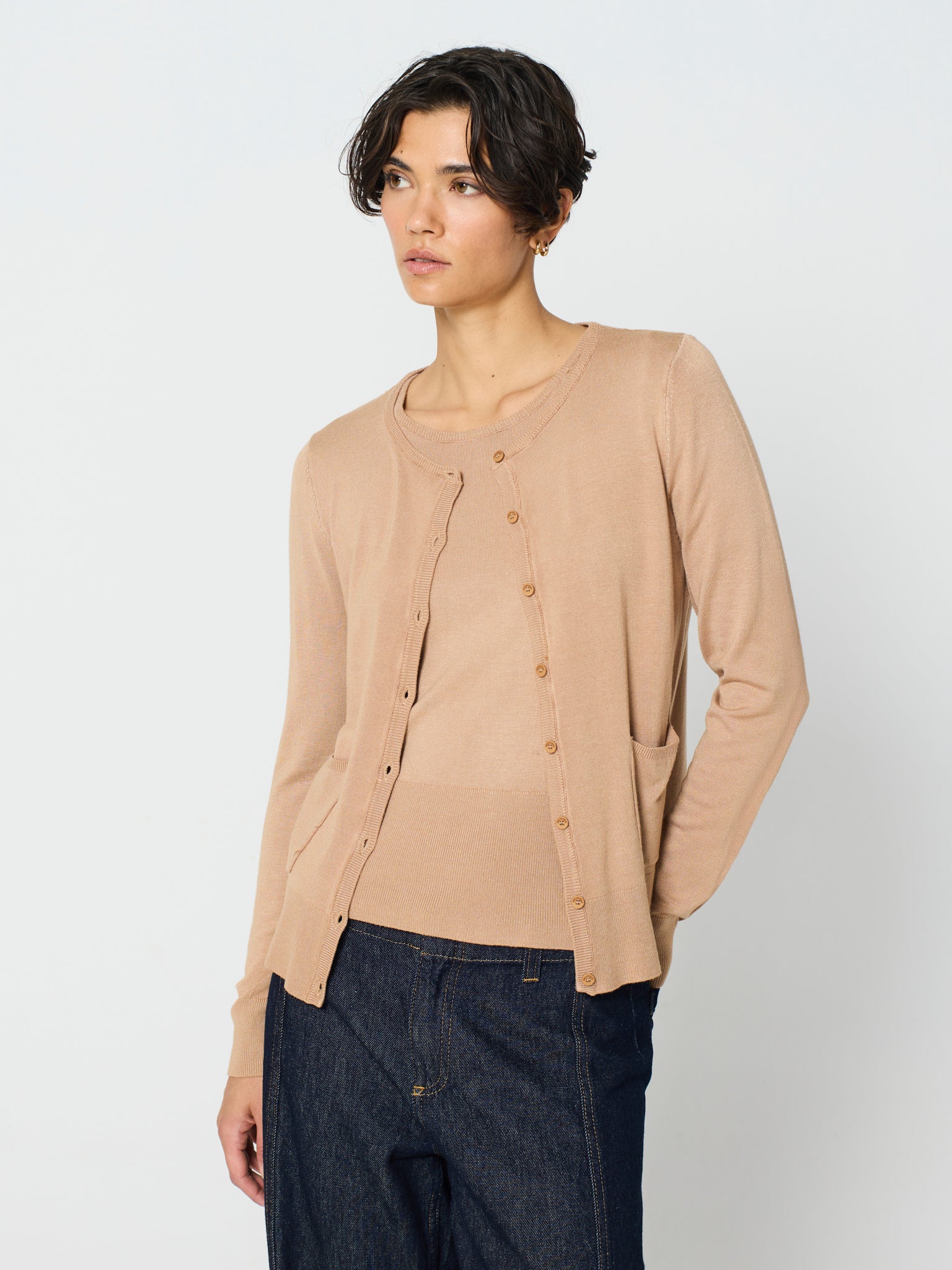 Twinset amb canalé ample als baixos