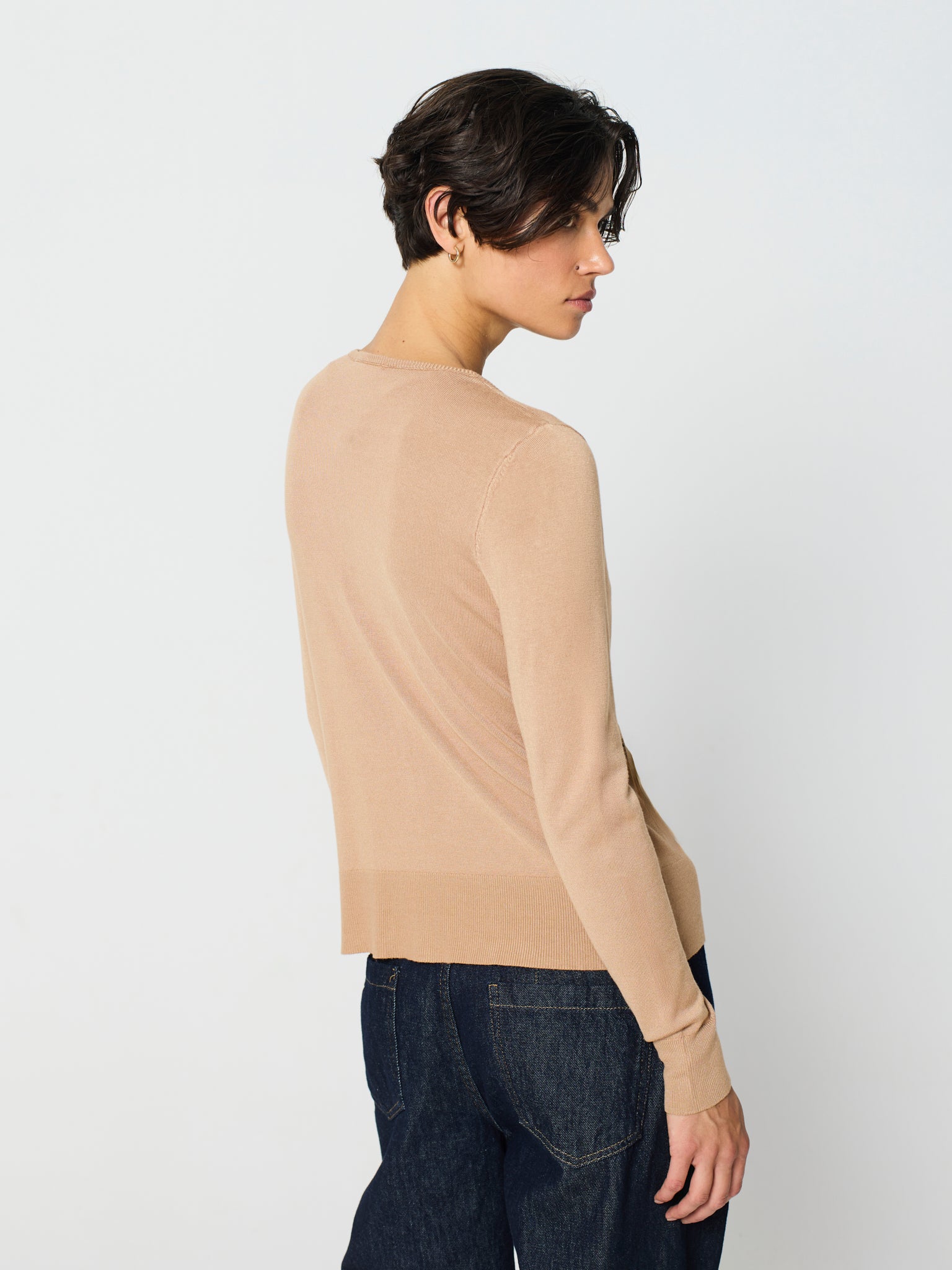 Twinset amb canalé ample als baixos