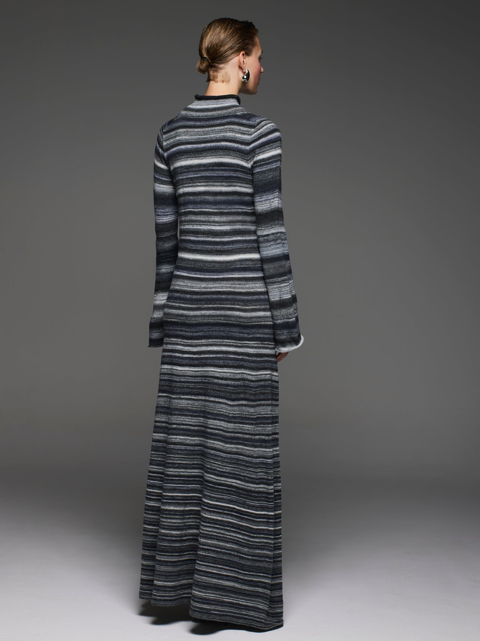Vestido maxi jaspeado